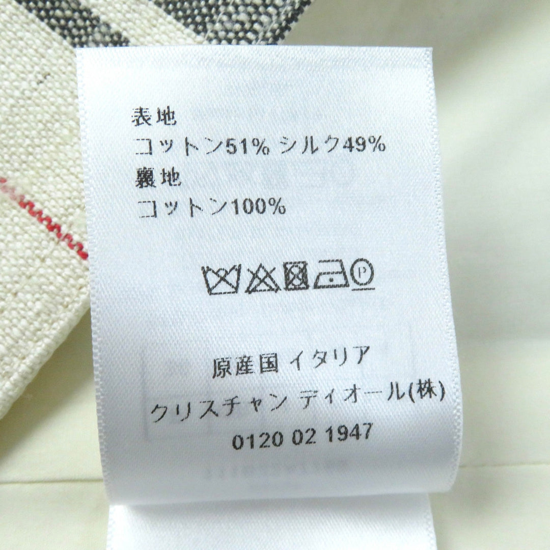 Christian Dior tops 111B22A7760 Outer: 51% cotton, Outer: 49% silk, Lining: 100% cotton Multi Women 40 Used Authentic