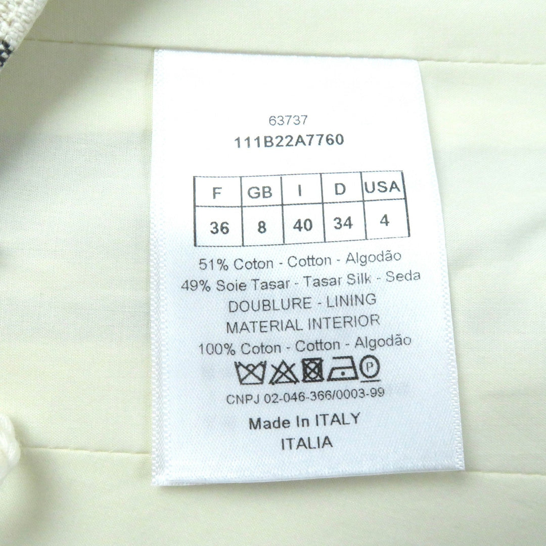 Christian Dior tops 111B22A7760 Outer: 51% cotton, Outer: 49% silk, Lining: 100% cotton Multi Women 40 Used Authentic