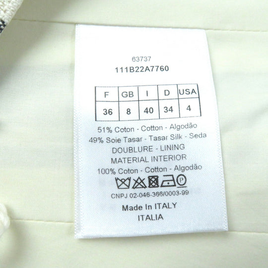 Christian Dior tops 111B22A7760 Outer: 51% cotton, Outer: 49% silk, Lining: 100% cotton Multi Women 40 Used Authentic