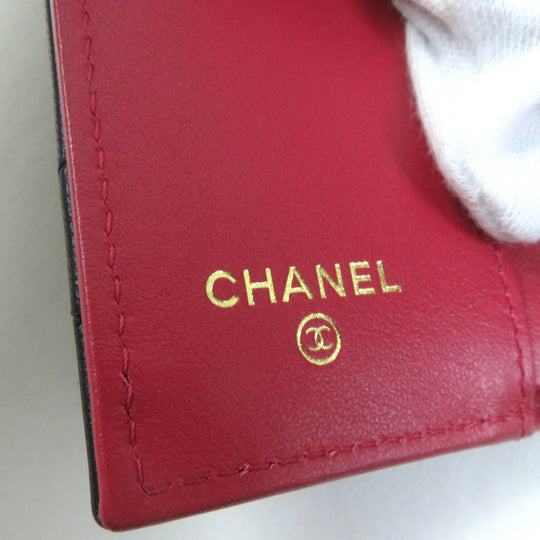 CHANEL Tri-fold wallet AP1789 Main: Lambskin black 19 Small flap wallet Women Used Authentic