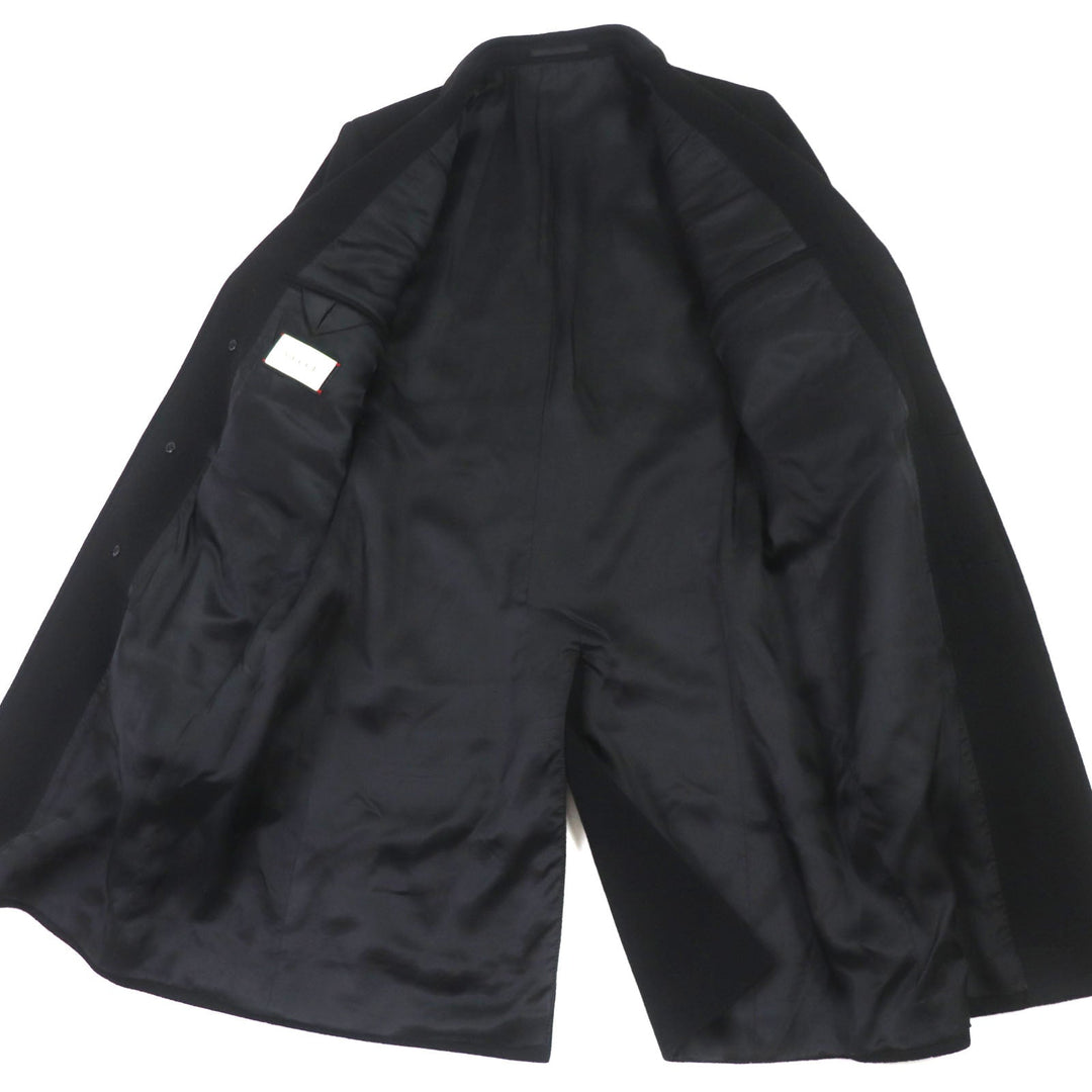 GUCCI Chester coat 439365 Outer: 100% wool, Lining: 100% rayon black mens 44 Used Authentic