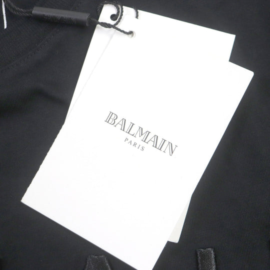 BALMAIN Short sleeve T-shirt cotton black mens S Used Authentic