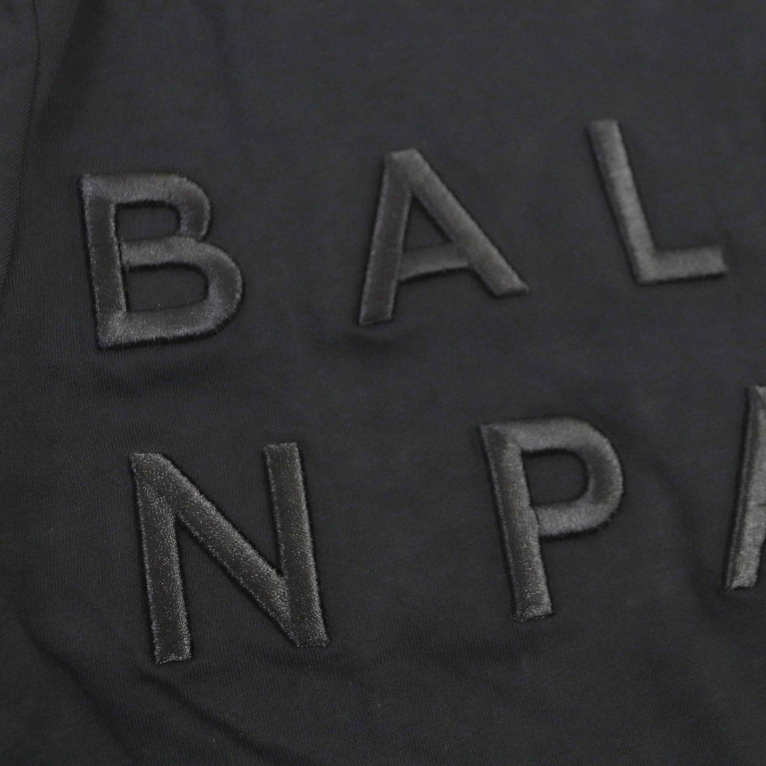 BALMAIN Short sleeve T-shirt cotton black mens S Used Authentic