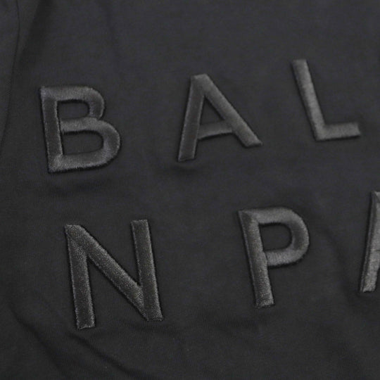BALMAIN Short sleeve T-shirt cotton black mens S Used Authentic
