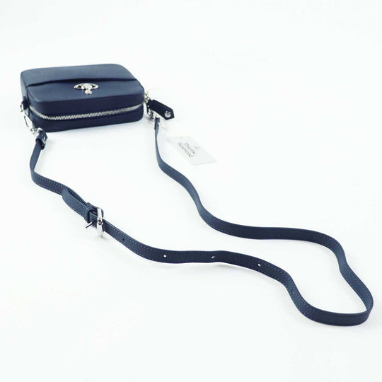 Vivienne Westwood Shoulder Bag 43030064 Main: Leather Navy SAFFIANO CAMERABAG Women Used Authentic