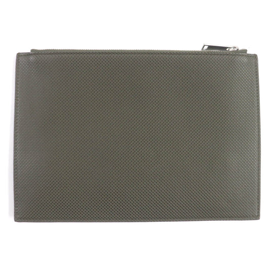 BOTTEGAVENETA Pouch Main: Leather khaki mens Used Authentic