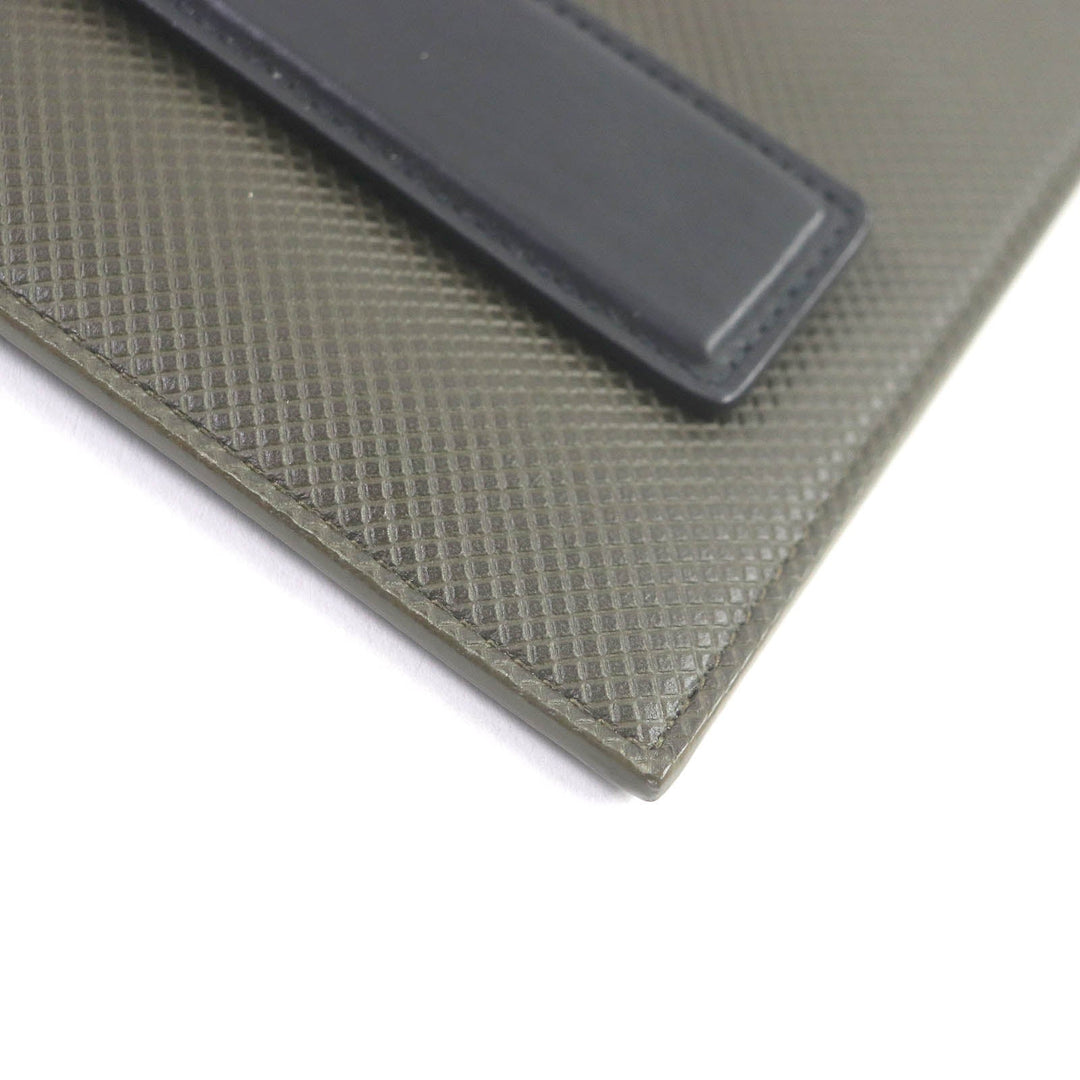 BOTTEGAVENETA Pouch Main: Leather khaki mens Used Authentic