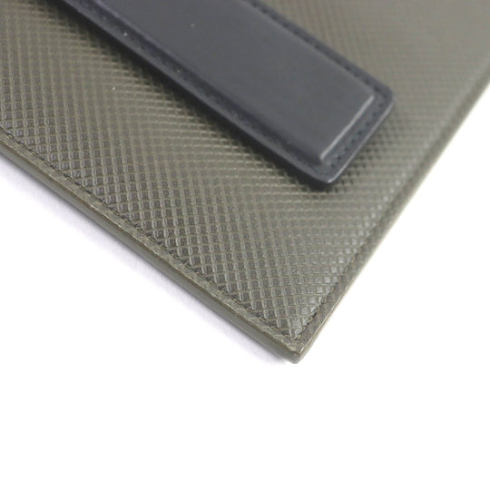 BOTTEGAVENETA Pouch Main: Leather khaki mens Used Authentic