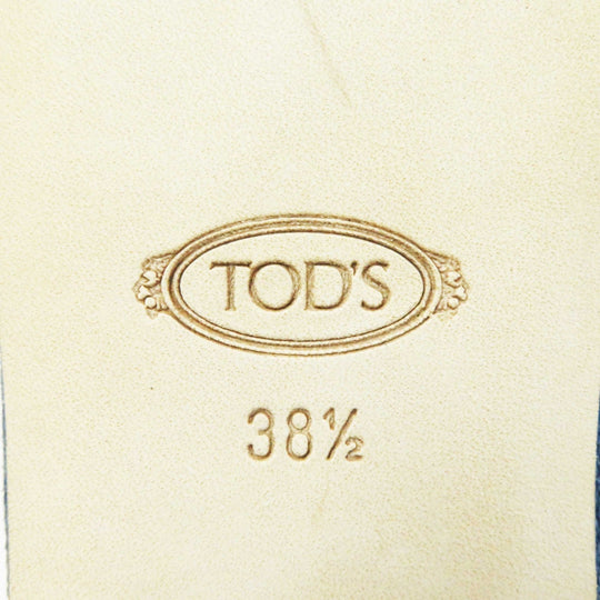 TOD’S Mule Denim leather Indigo blue 38 1/2