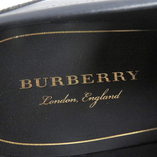 BURBERRY Moccasin Main: Leather Navy brown mens 44 Used Authentic