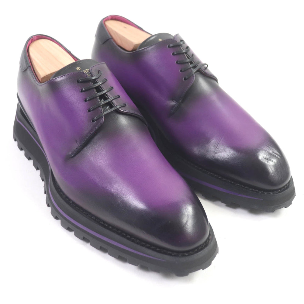LOUIS VUITTON Dress shoes Main: Leather purple Goncourt Line mens 5 1/2 Used Authentic