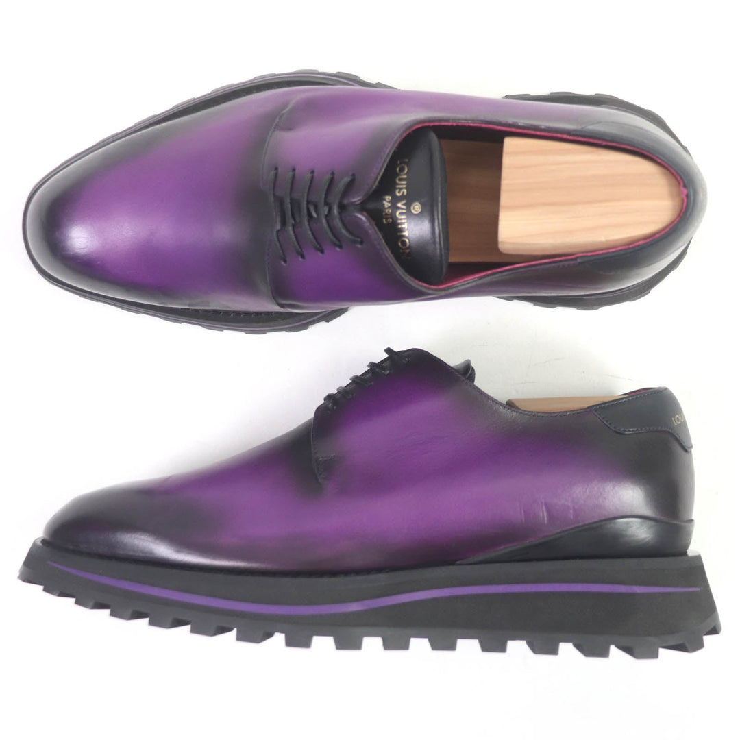 LOUIS VUITTON Dress shoes Main: Leather purple Goncourt Line mens 5 1/2 Used Authentic