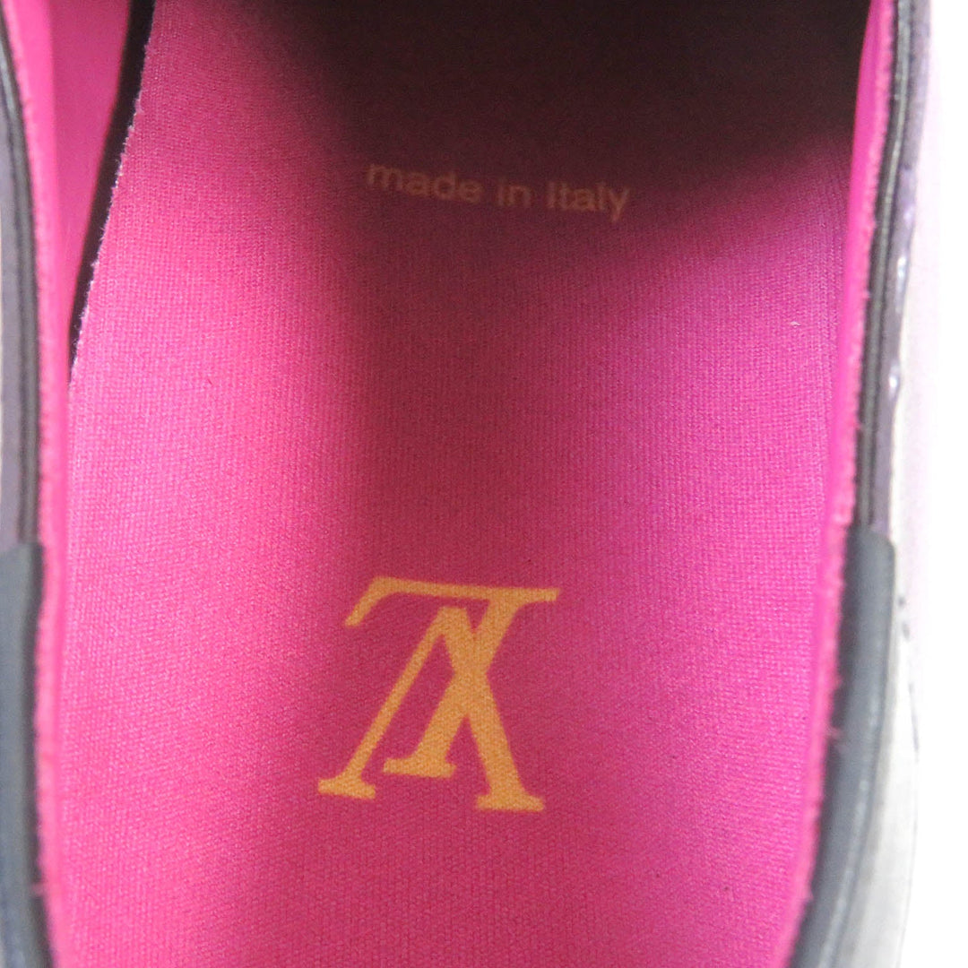 LOUIS VUITTON Dress shoes Main: Leather purple Goncourt Line mens 5 1/2 Used Authentic