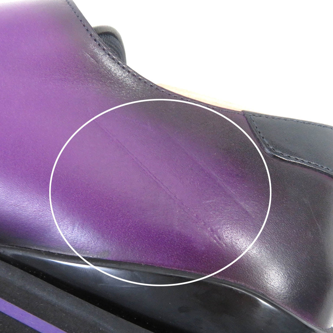 LOUIS VUITTON Dress shoes Main: Leather purple Goncourt Line mens 5 1/2 Used Authentic