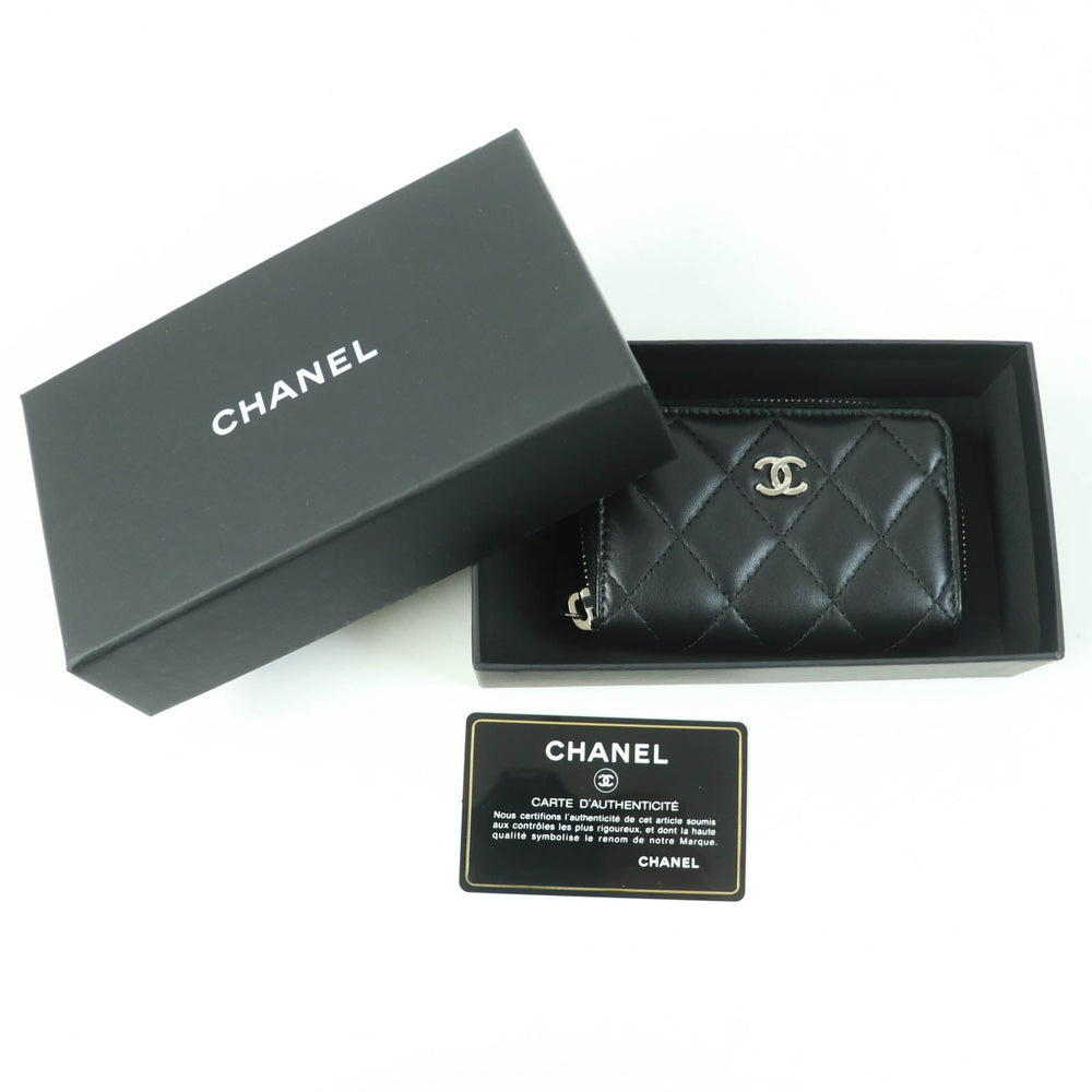 CHANEL Coin case AP0216 Main: Lambskin black Women Used Authentic