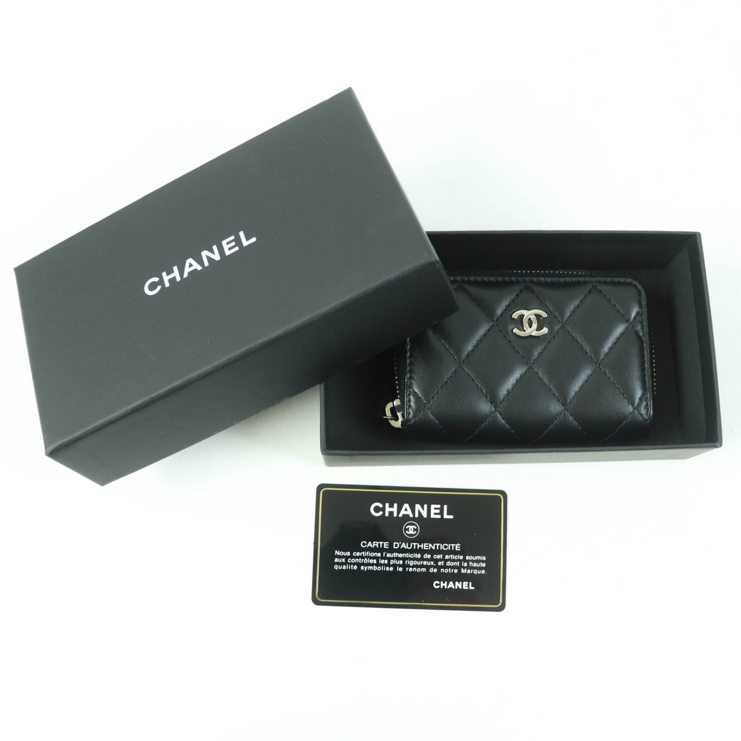 CHANEL Coin case AP0216 Main: Lambskin black Women Used Authentic