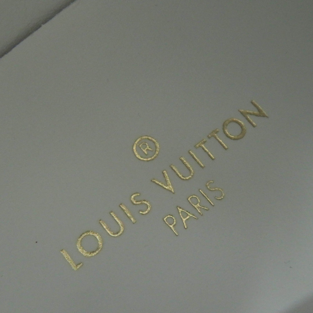 LOUIS VUITTON Low cut sneakers 1A7U56 Patent monogram canvas Navy Stellar Line Women 35 1/2 Used Authentic