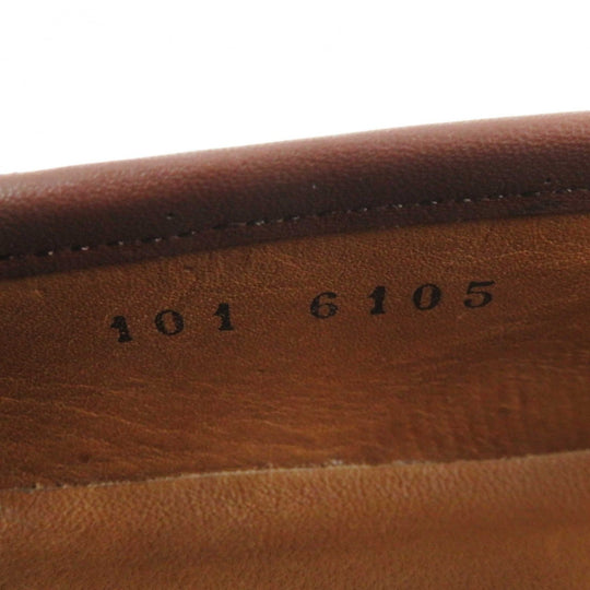 GUCCI loafers 101 6105 Main: Leather Brown Women 35.5 Used Authentic