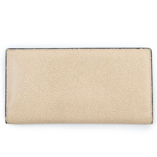 Valextra Long Wallet Purse V8L21-028-CI Main: Leather beige mens Used Authentic