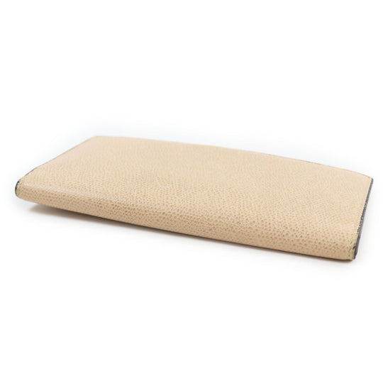 Valextra Long Wallet Purse V8L21-028-CI Main: Leather beige mens Used Authentic