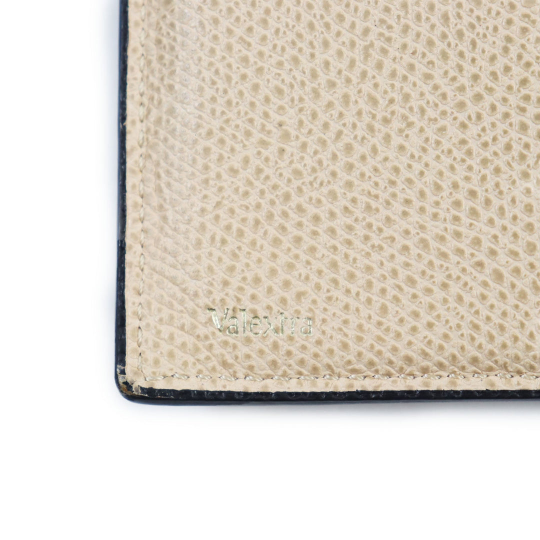 Valextra Long Wallet Purse V8L21-028-CI Main: Leather beige mens Used Authentic