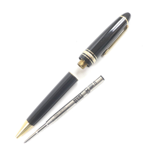 MONTBLANC Ballpoint pen Resin, Gold Plated black Meisterstckle Grand mens(Unisex) Used Authentic