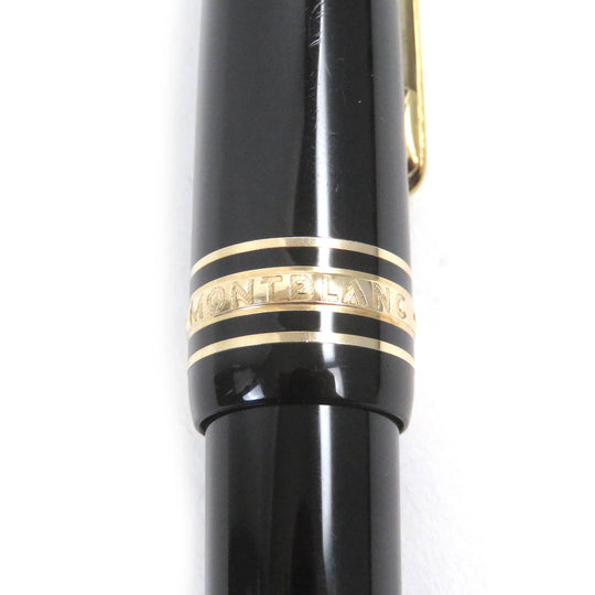 MONTBLANC Ballpoint pen Resin, Gold Plated black Meisterstckle Grand mens(Unisex) Used Authentic