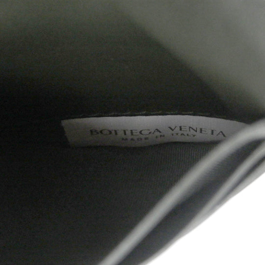BOTTEGAVENETA Bifold Wallet 749400 Main: Leather charcoal mens Used Authentic