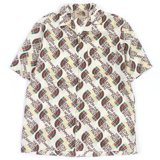 GUCCI Short sleeve shirt 654766 Main: 100% silk Ivory mens 44 Used Authentic