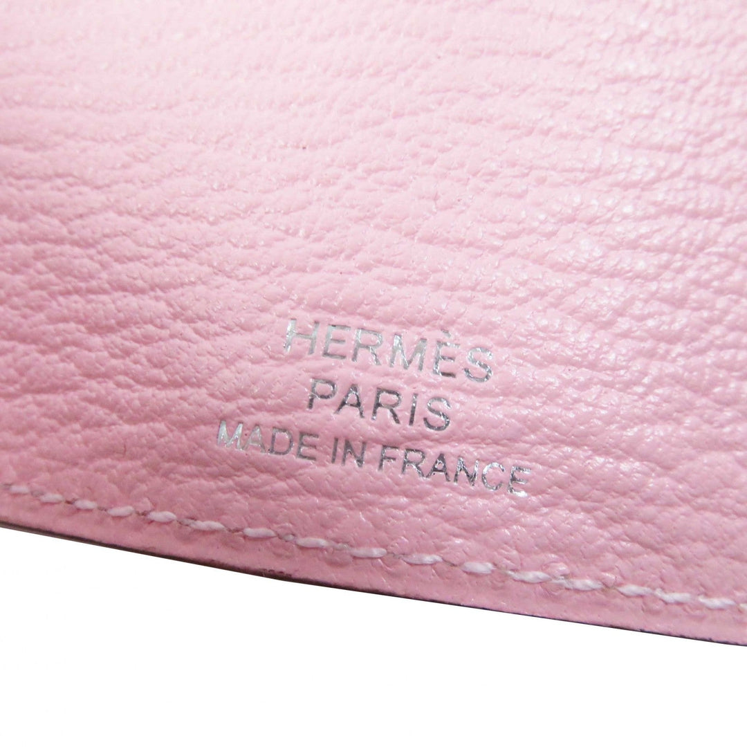 HERMES Key case Key holder  Chevre Misol Rose Confetti Bean Women Used Authentic