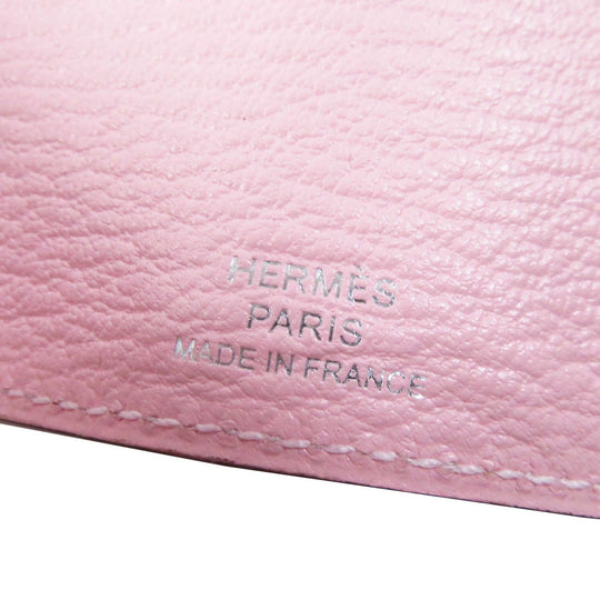 HERMES Key case Key holder  Chevre Misol Rose Confetti Bean Women Used Authentic
