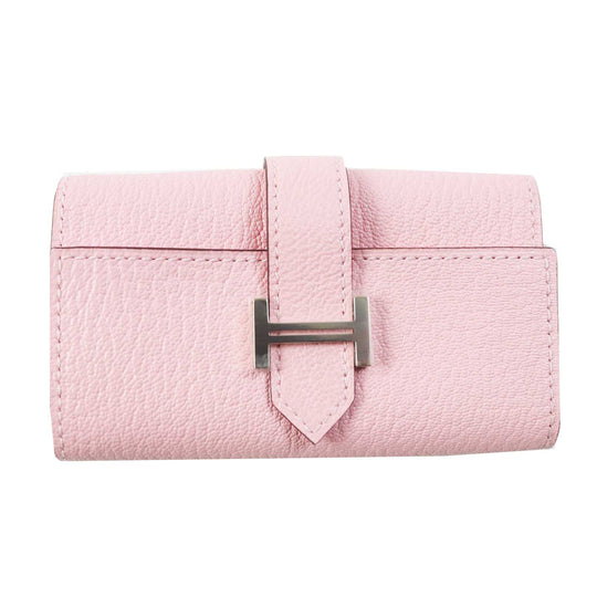 HERMES Key case Key holder  Chevre Misol Rose Confetti Bean Women Used Authentic