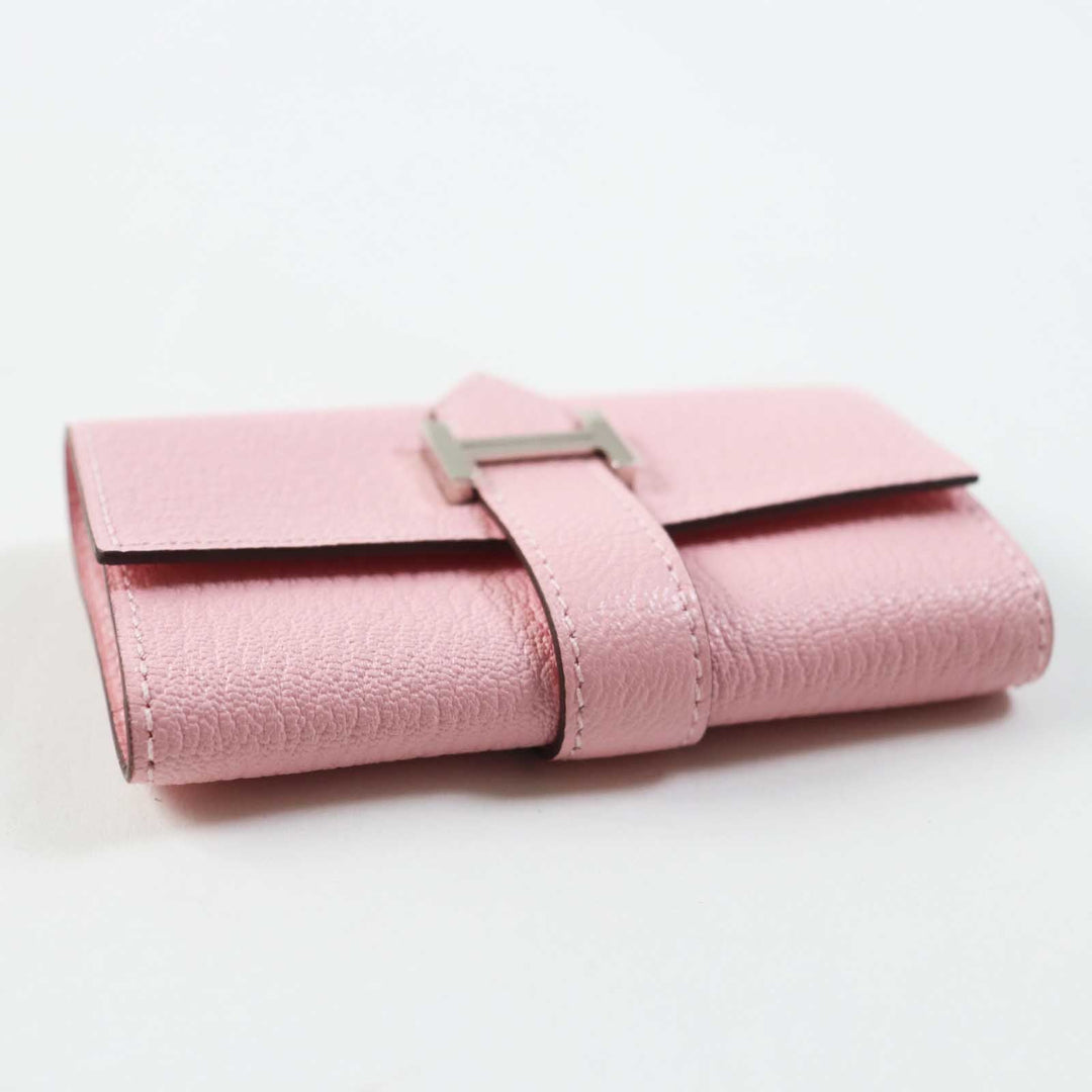 HERMES Key case Key holder  Chevre Misol Rose Confetti Bean Women Used Authentic