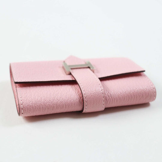 HERMES Key case Key holder  Chevre Misol Rose Confetti Bean Women Used Authentic