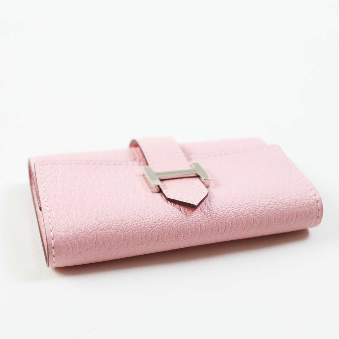 HERMES Key case Key holder  Chevre Misol Rose Confetti Bean Women Used Authentic