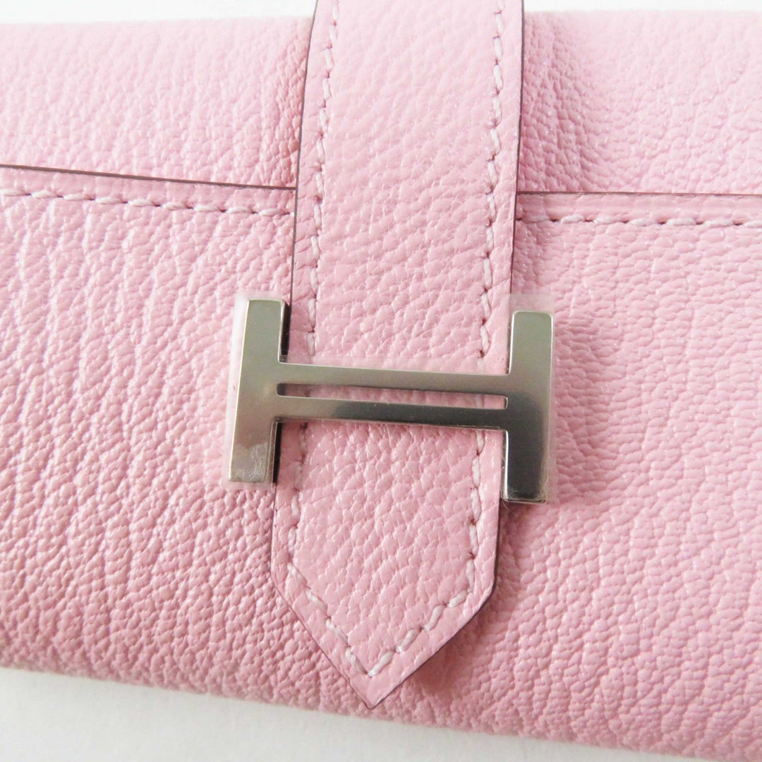 HERMES Key case Key holder  Chevre Misol Rose Confetti Bean Women Used Authentic
