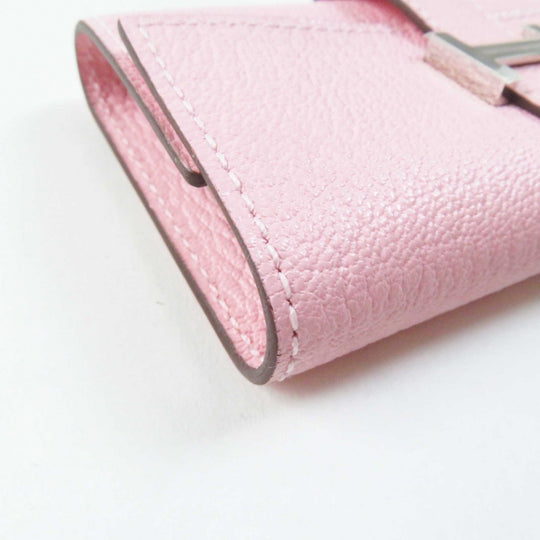 HERMES Key case Key holder  Chevre Misol Rose Confetti Bean Women Used Authentic
