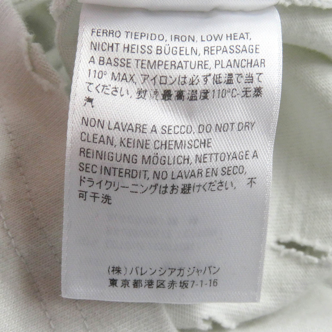 BALENCIAGA Short sleeve T-shirt 661705 Main: 100% cotton Ivory mens S Used Authentic