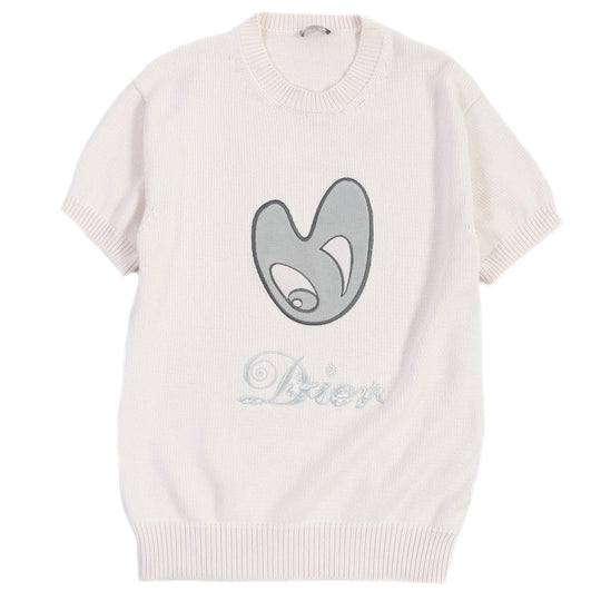 Dior HOMME Short sleeve knit 143M656AT294 Main: 100% cotton, Part: 100% rayon Light pink mens S Used Authentic