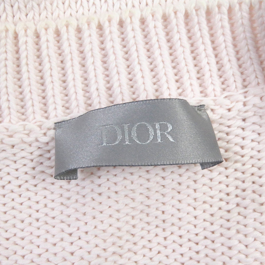 Dior HOMME Short sleeve knit 143M656AT294 Main: 100% cotton, Part: 100% rayon Light pink mens S Used Authentic