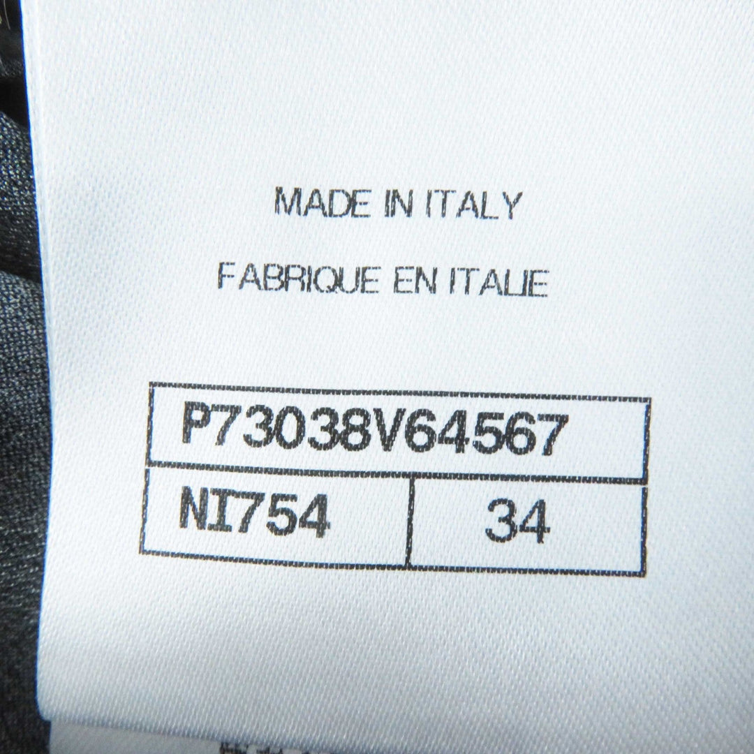 CHANEL Long skirt P73038 Main: 69% rayon, Main: 31% silk, Part: 93% silk, Part: 7% elastane (polyurethane) black Mtiers d'art collection Women 34 Used Authentic