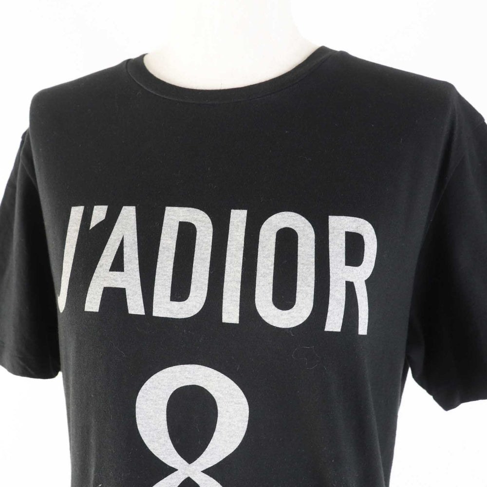 Christian Dior Short sleeve T-shirt 213T03TC001 Main: 85% cotton, Main: 15% linen black Women S Used Authentic
