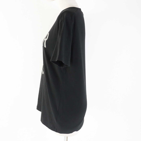 Christian Dior Short sleeve T-shirt 213T03TC001 Main: 85% cotton, Main: 15% linen black Women S Used Authentic