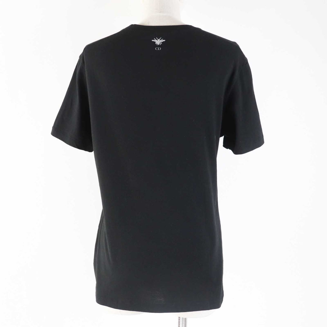 Christian Dior Short sleeve T-shirt 213T03TC001 Main: 85% cotton, Main: 15% linen black Women S Used Authentic