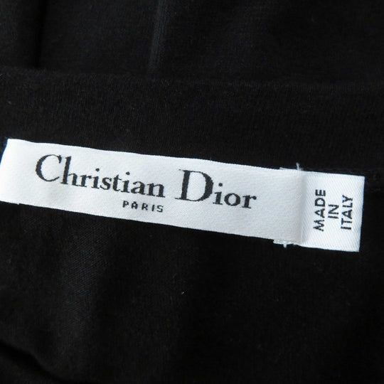 Christian Dior Short sleeve T-shirt 213T03TC001 Main: 85% cotton, Main: 15% linen black Women S Used Authentic