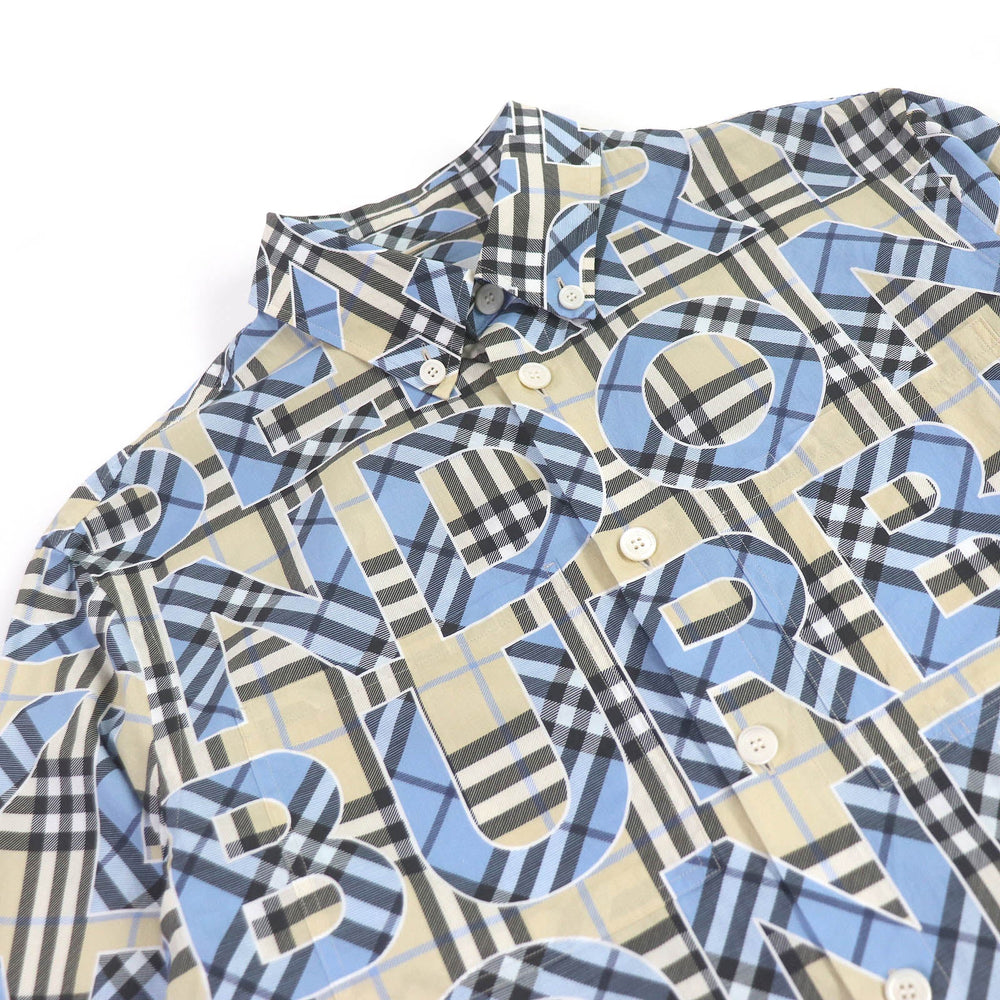 BURBERRY Short sleeve shirt 8039308 Main: 100% cotton Ivorytype mens XS Used Authentic