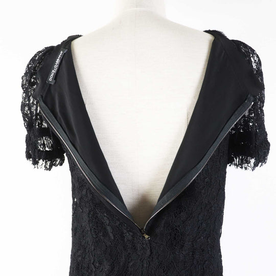 DOLCE&GABBANA one piece F6X77T/FLMP9-E Rayon black 36