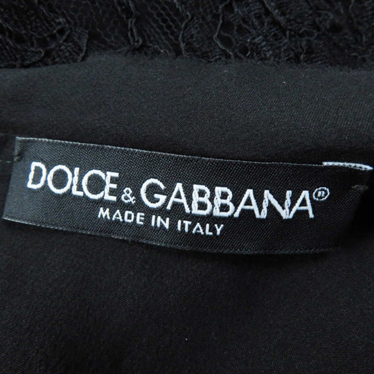 DOLCE&GABBANA one piece F6X77T/FLMP9-E Rayon black 36