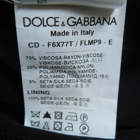 DOLCE&GABBANA one piece F6X77T/FLMP9-E Rayon black 36