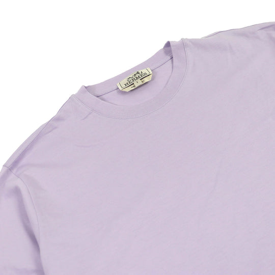 HERMES Short sleeve T-shirt Main: 100% cotton lavender mens S Used Authentic